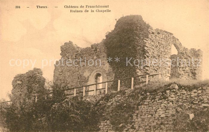 Theux Chateau de Franchimont Ruines de la Chapelle