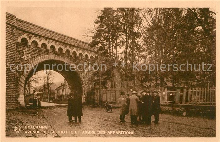 Beauraing Avenue de la Grotte et arbre des apparitions