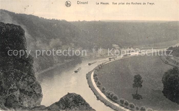 Dinant Wallonie La Meuse Vue prise des Rochers de Freyr