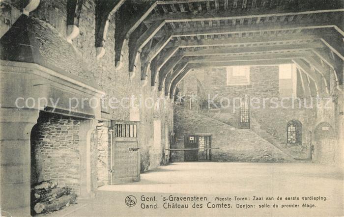 Gand Belgien Chateau des Comtes Donjon salle du premier etage