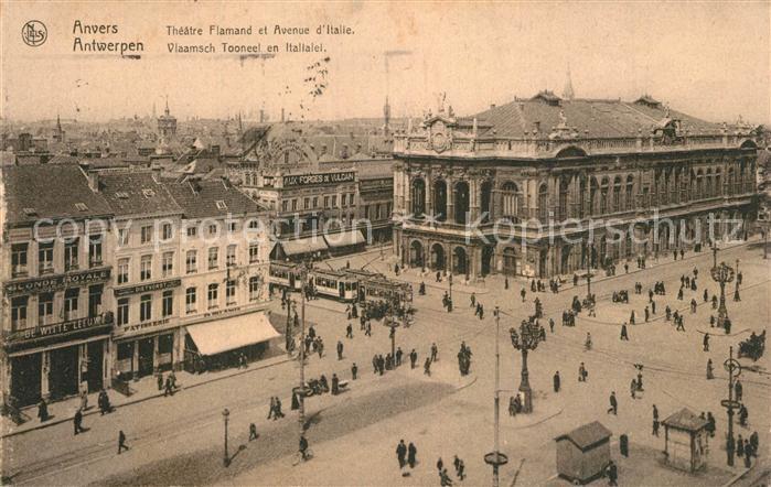 Anvers Antwerpen Theatre Flamand et Avenue d Italie
