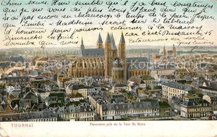 Tournai Hainaut Panorama pris de la Tour St Brice
