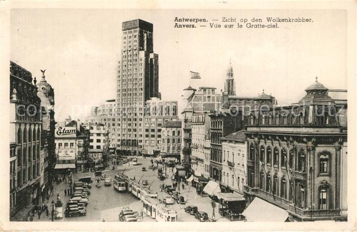 Anvers Antwerpen Vue sur le Gratte-ciel