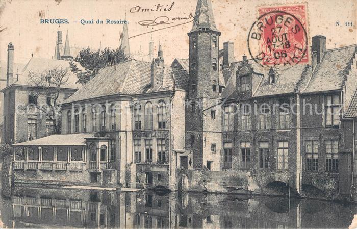 Bruges BRUGGE Belgie Quai du Rosaire
