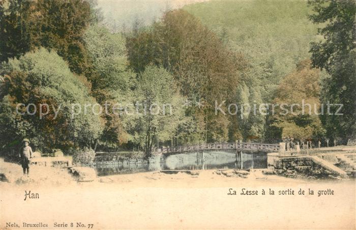 Han Namur La Lesse a la sortie de la grotte