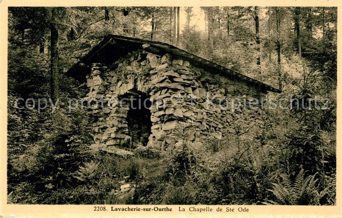 Lavacherie sur Ourthe La Chapelle de Ste Ode