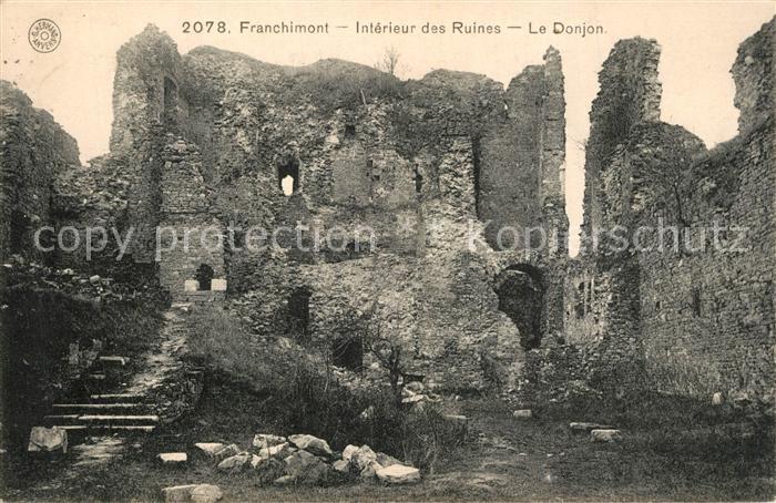 Franchimont Interieur des Ruines Le Donjon