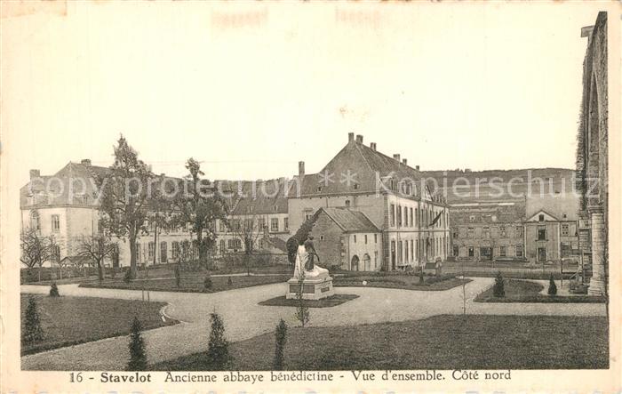 Stavelot Ancienne abbaye benedictine Vue d ensemble