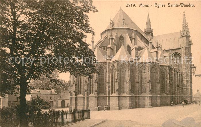 Mons Hainaut Eglise Sainte Waudru