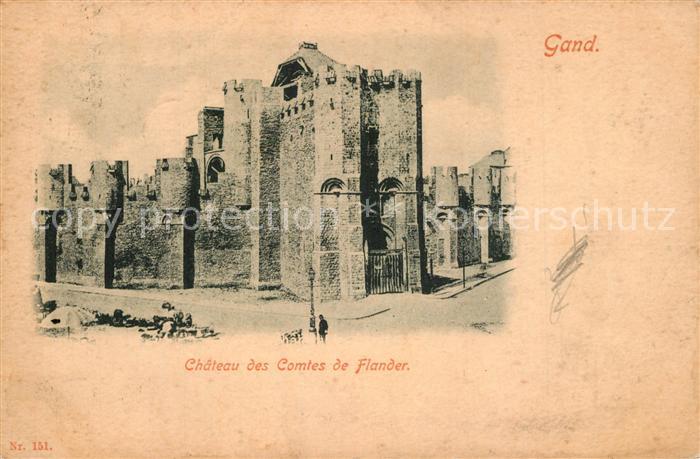 Gand Belgien Chateau des Comtes de Flander
