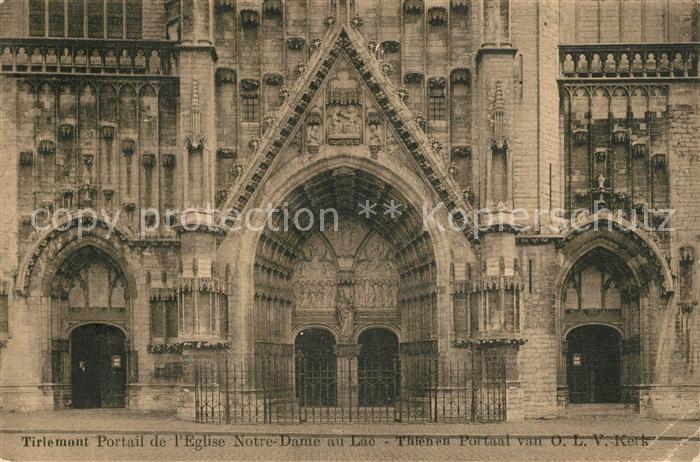 Tirlemont Portail de l’Eglise Notre Dame au Lac