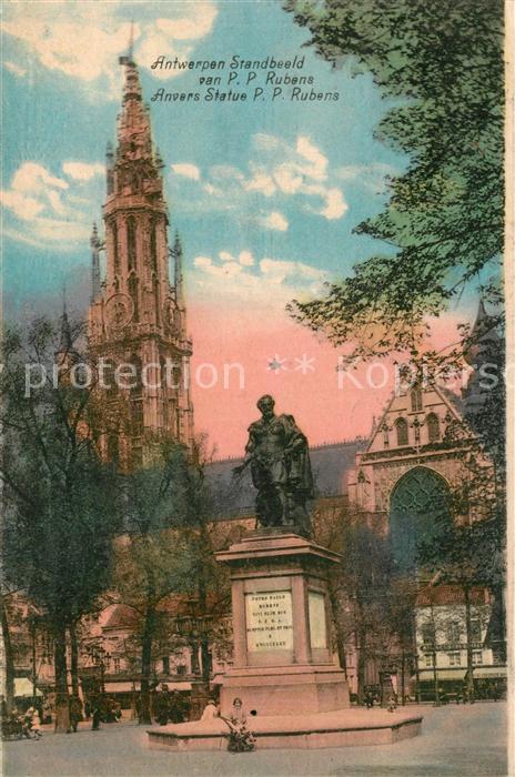 Anvers Antwerpen Statue Peter Paul Rubens
