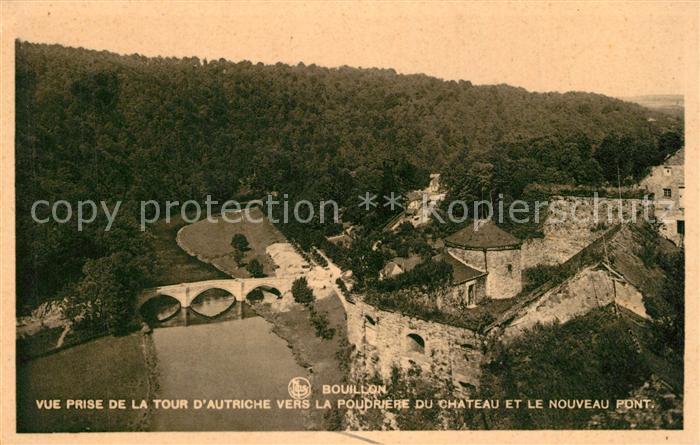 Bouillon Wallonne Vue prise de la Tour d’Autriche vers la Poudriere du Chateau e
