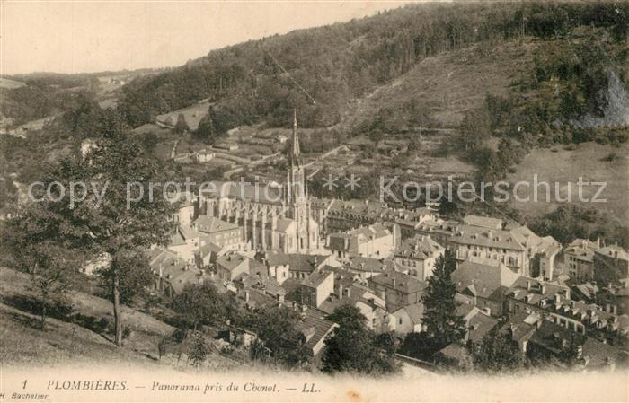 Plombieres-les-Bains Vosges Panorama pris du Chonot