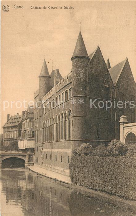 Gand Belgien Chateau de Gérard le Diable
