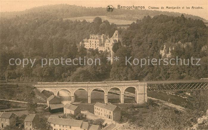 Remouchamps Liege Chateau de Montjardin et les Arcades Viaduc Pont