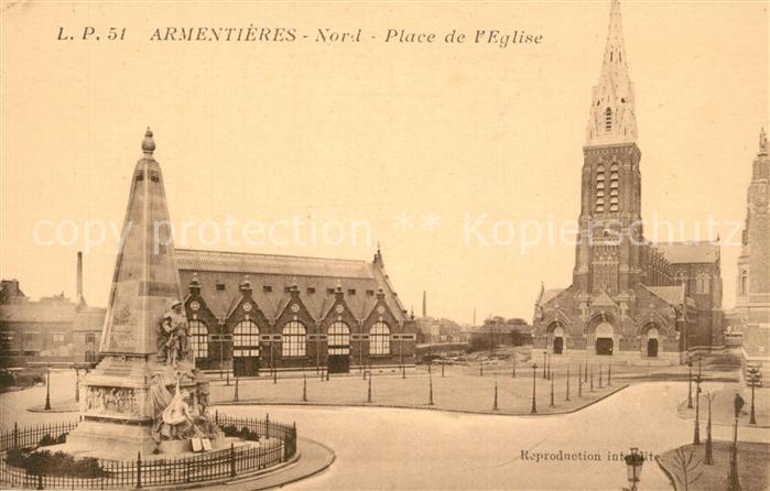 Armentieres Place de l'Eglise