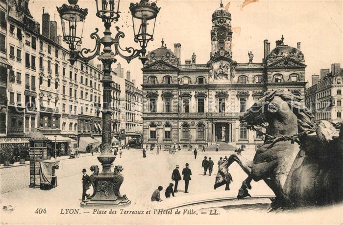 Lyon France Place des Terreaux Hôtel de Ville