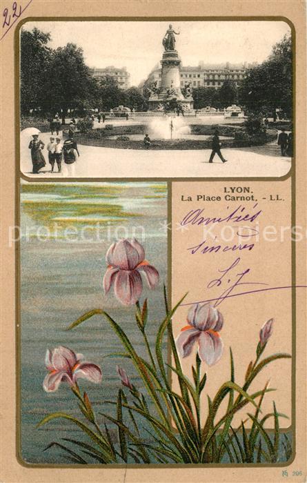 Lyon France Place Carnot Monument des fleurs