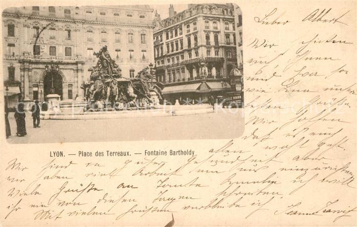 Lyon France Place des Terreaux Fontaine Bartholdy