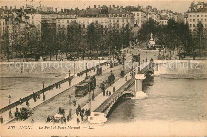 Lyon France Pont et Place Morand
