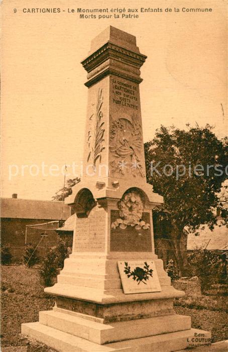 Cartignies Monument érigé aux Enfants de la Commune Morts pour la Patrie Krieger