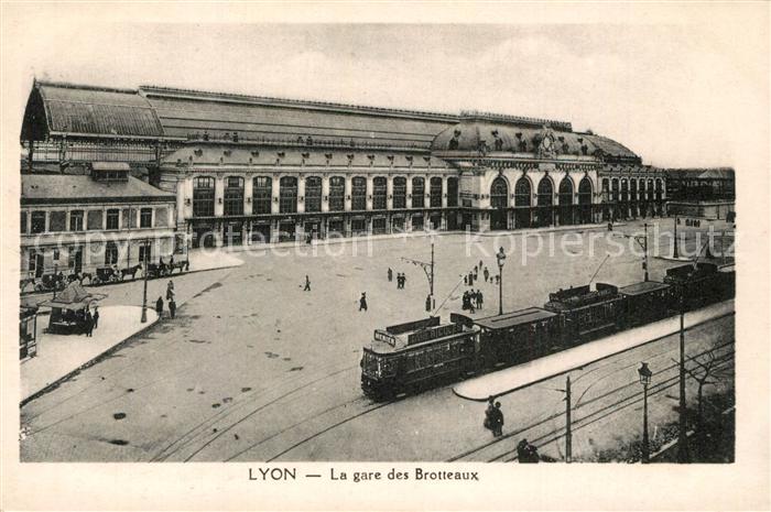 Lyon France La Gare des Brotteaux Tram Bahnhof Stra