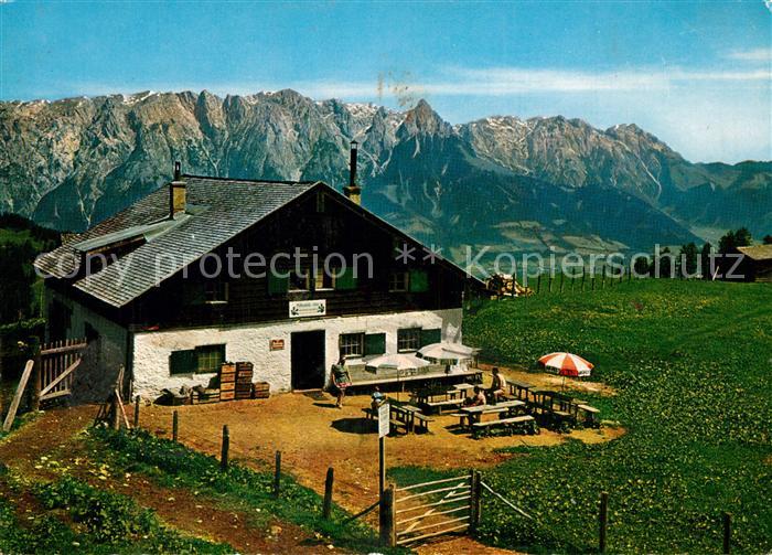 Muehlbach Hochkoenig Mittenfeldalm im Hintergrund Tennengebirge