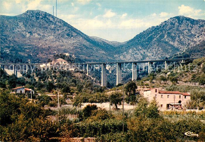 Gorbio Autoroute France Italie Viaduc de Saint Sauveur