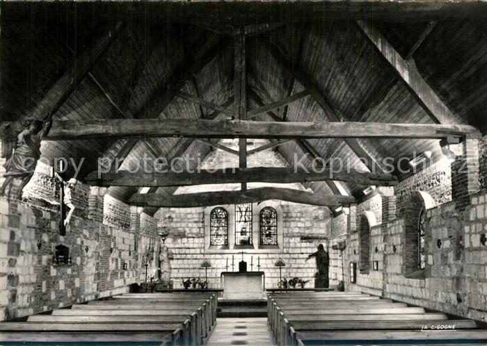 Varengeville-sur-Mer Chapelle Saint Dominique Intérieur et vitraux de Braque