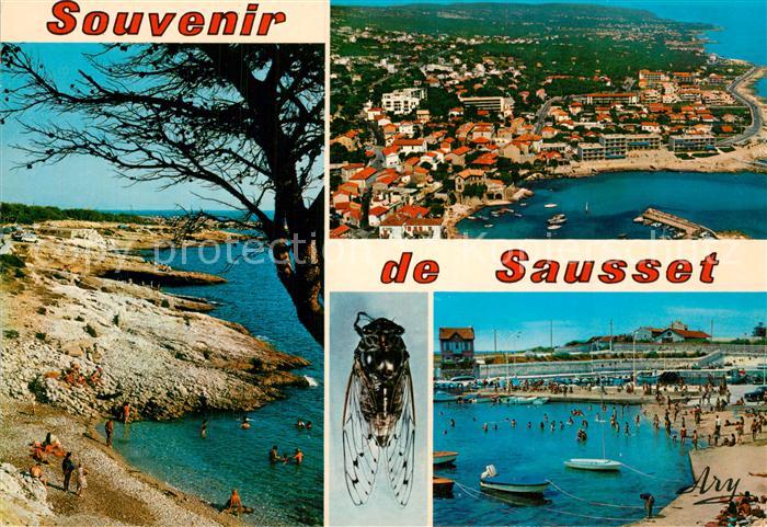 Sausset-les-Pins La Corniche La Plage vue Generale