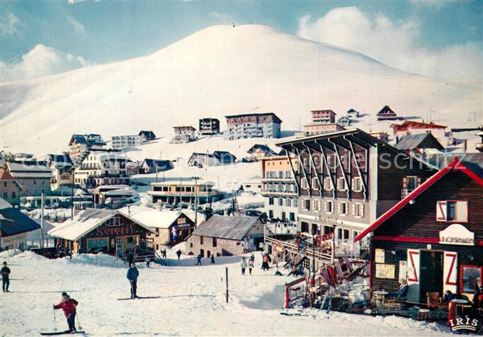 Alpe d Huez Isere Station et les Pistes du Signal depuis l'Eclose