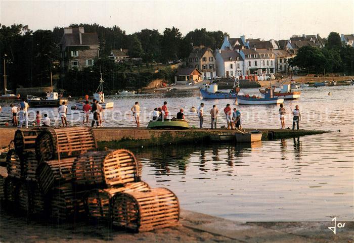 Sainte Marine Soir d été sur la digue de Bénodet