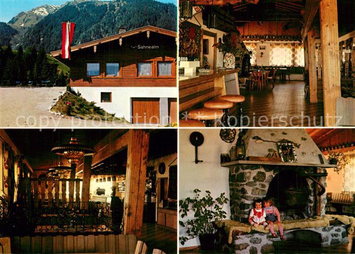 Hollersbach Pinzgau Berggasthof Sahnealm Restaurant Bar Kamin