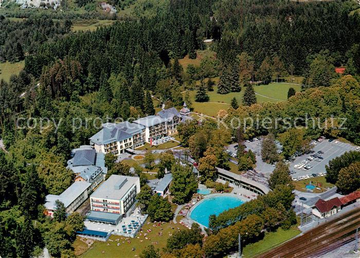 Warmbad Villach Kurhotels mit Thermalfreibad Fliegeraufnahme