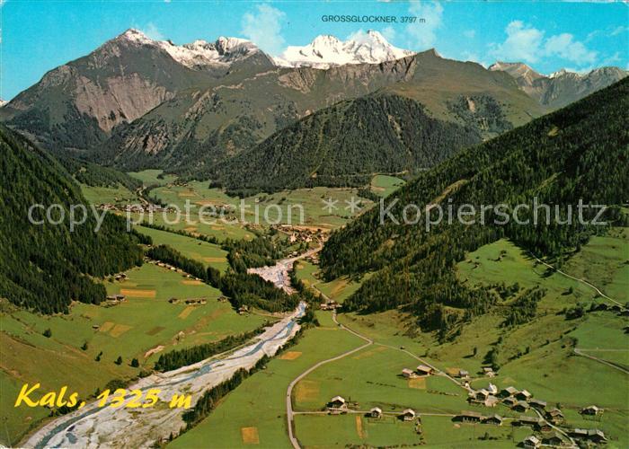 Kals Grossglockner Hoehenluftkurort Hohe Tauern Fliegeraufnahme