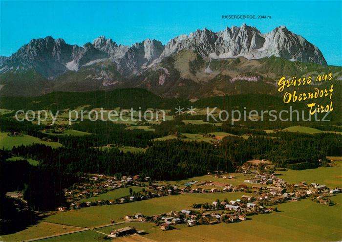 Oberndorf Tirol Erholungsort Kaisergebirge Fliegeraufnahme