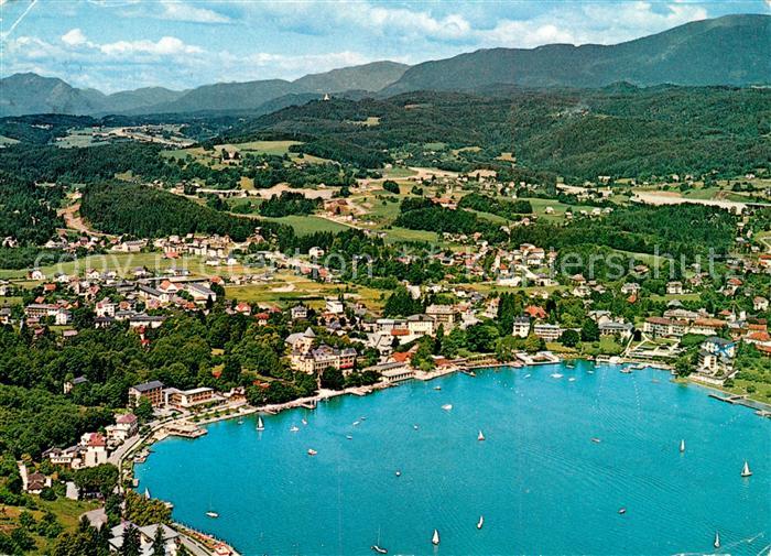 Velden Woerthersee Kur- und Badeort Fliegeraufnahme