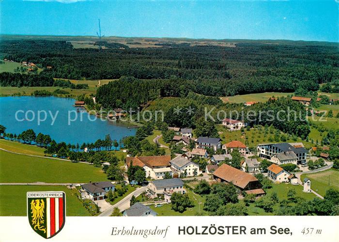 Holzoester See Erholungsdorf Moorbadesee Fliegeraufnahme