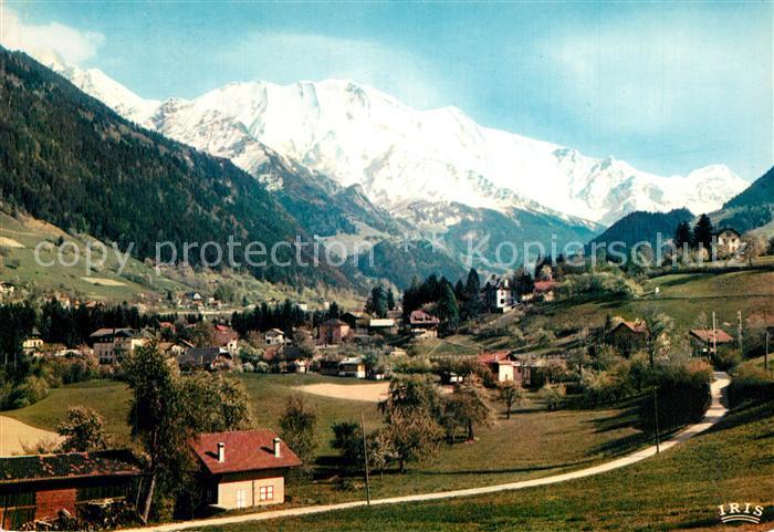 Saint-Gervais-les-Bains Vue Generale Massif du Mont Blanc Les Dômes de Miage Aig