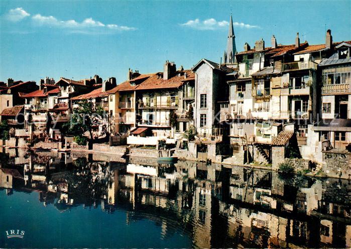Aurillac Vieilles maisons sur les bords de la Jo