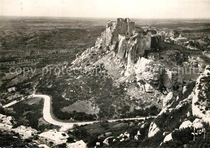 Les Baux-de-Provence Vue d ensemble Route de Saint Rémy