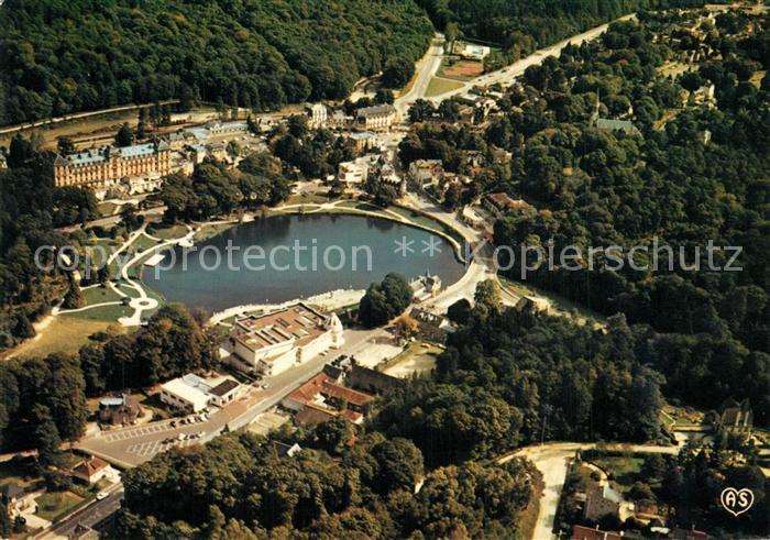 Bagnoles-de-l Orne Station thermale Lac Casino vue aérienn
