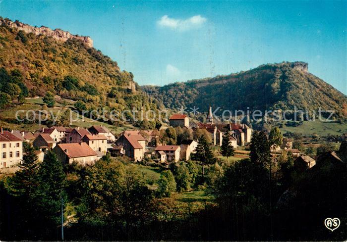 Baume-les-Messieurs Vue d ensemble et l'Abbaye Teilansicht mit Kloster