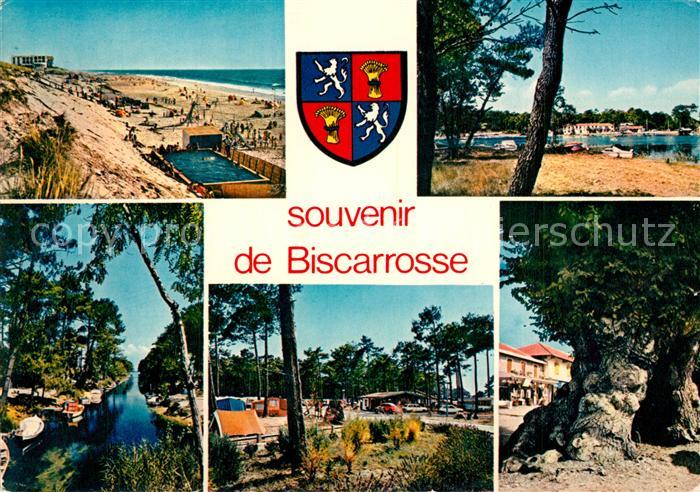 Biscarrosse Landes La plage Baie d Ispe Canal de Navarosse Camping Orme légendai
