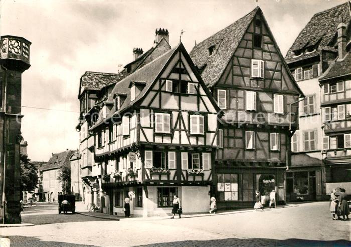 Colmar Haut Rhin Elsass Grand Rue Auberge Au Fer Rouge Fachwerkhaus