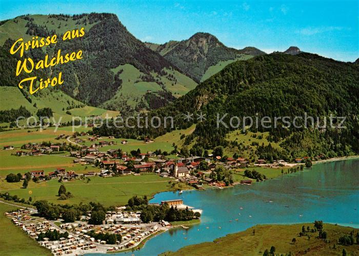 Walchsee Tirol Erholungsort Fliegeraufnahme
