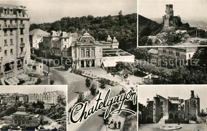 Chatelguyon Place Brosson Théâtre Chateau de Tournoel Etablissement Thermal Chât