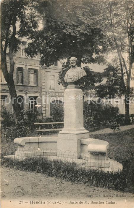 Hesdin Buste de Monsieur Bucher Cadart