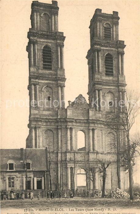Mont-Saint-Eloi Les Tours de l'ancienne abbaye